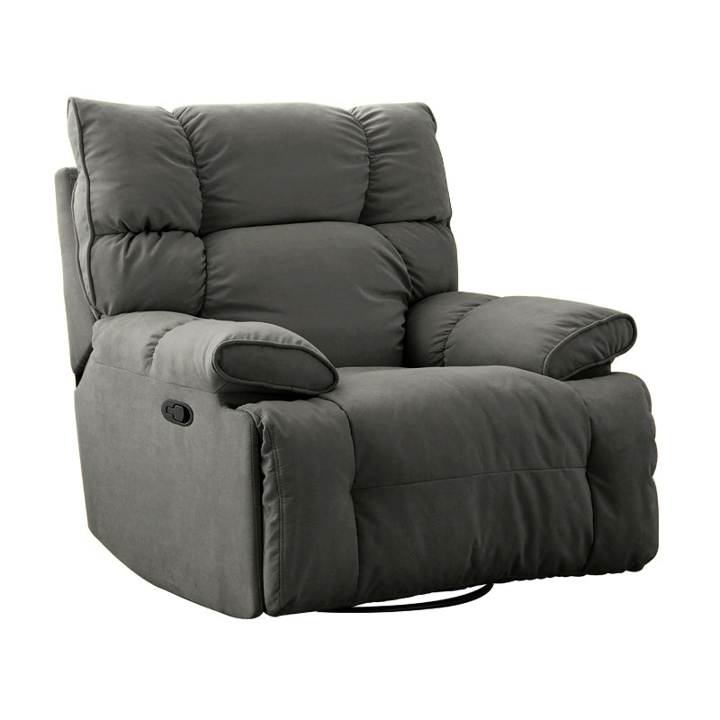 Contemporary Standard Recliner Microsuede Single Recliner Chair