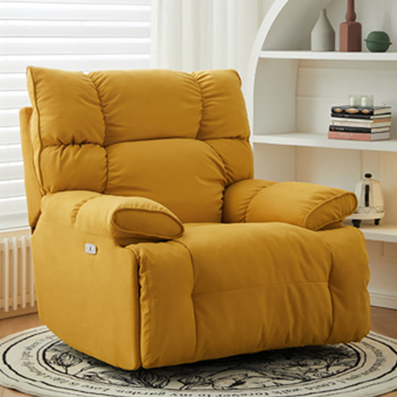 Contemporary Standard Recliner Microsuede Single Recliner Chair