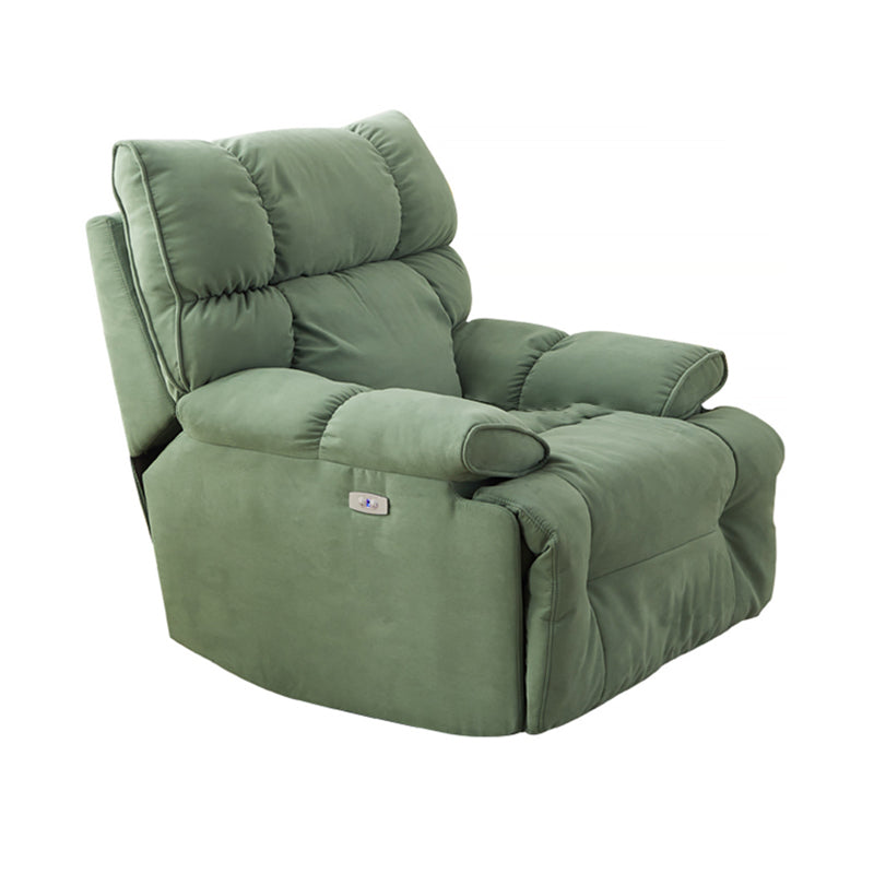 Contemporary Standard Recliner Microsuede Single Recliner Chair