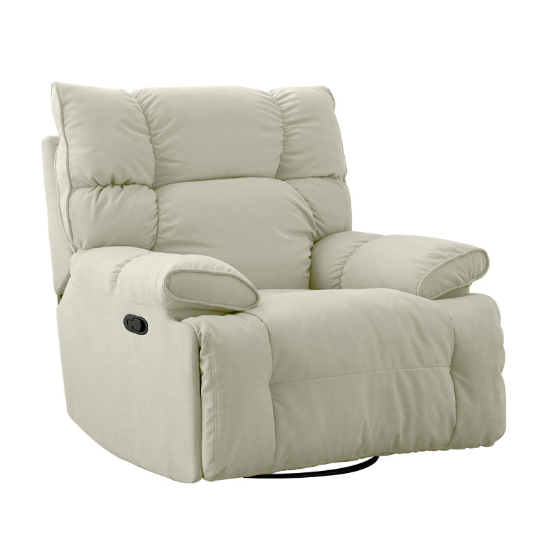 Contemporary Standard Recliner Microsuede Single Recliner Chair