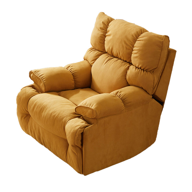 Modern Manual-Handle Recliner Swivel Rocker Standard Recliner with Footrest