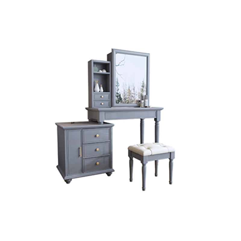 Bedroom Makeup Vanity Set With Mirror Straight Feet Vanity Dressing Table