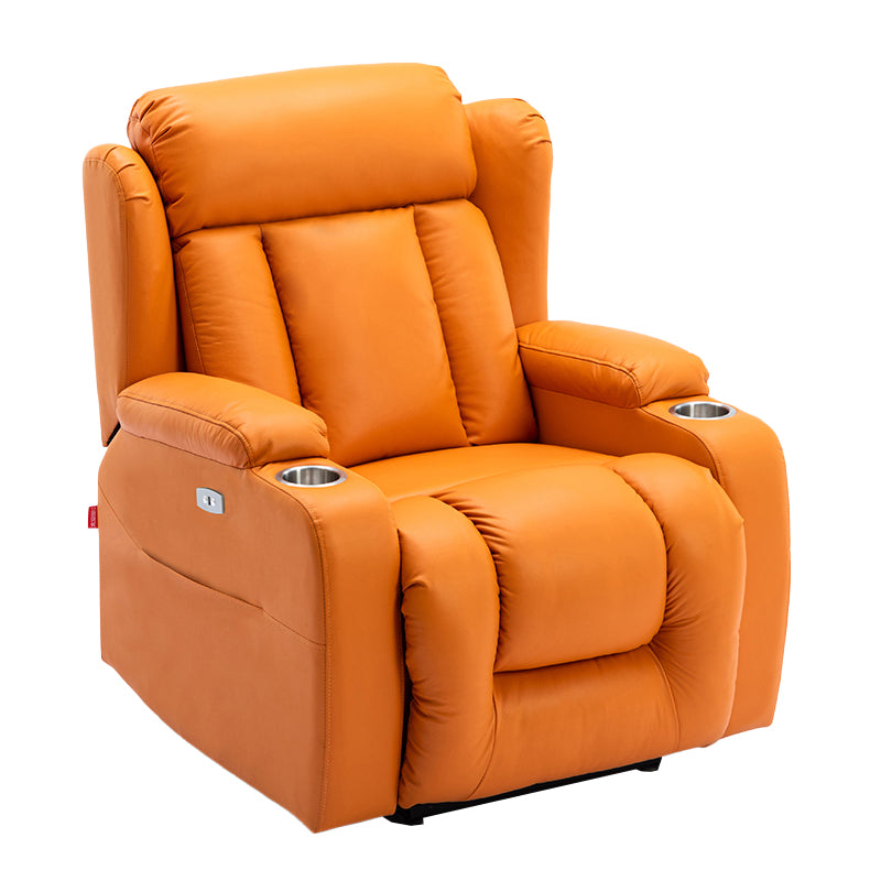 Modern Faux Leather Club Chair Recliner Massage Home Theater Recliner