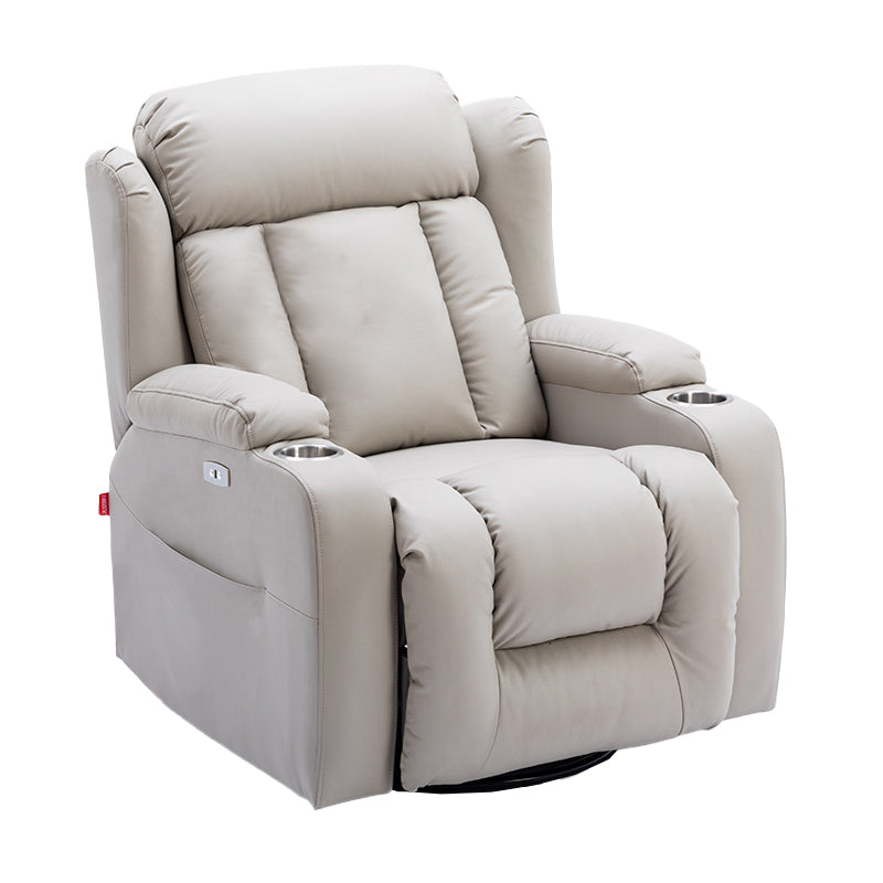 Modern Faux Leather Club Chair Recliner Massage Home Theater Recliner