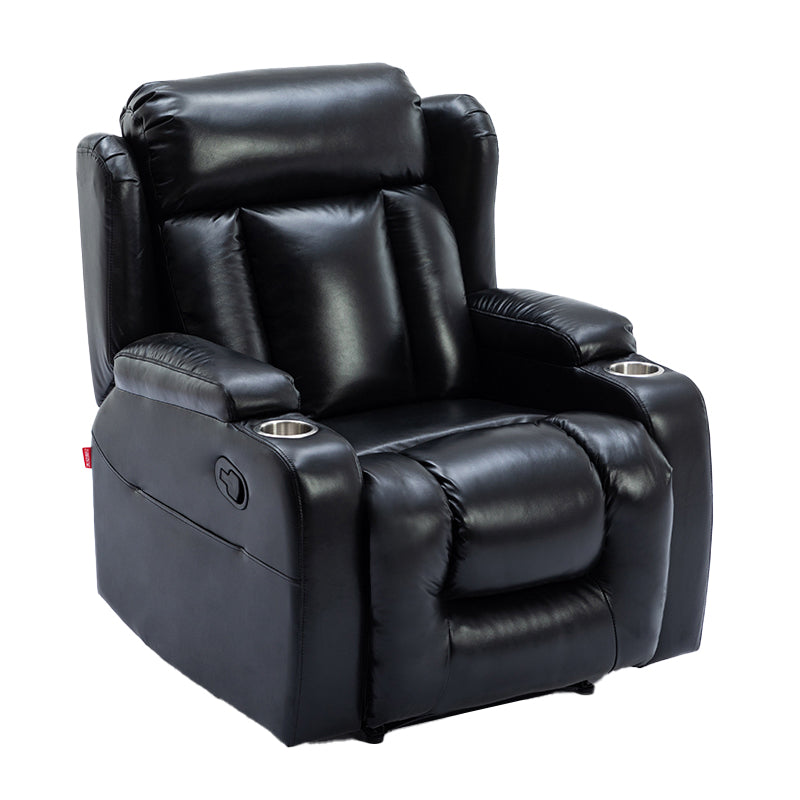 Modern Faux Leather Club Chair Recliner Massage Home Theater Recliner