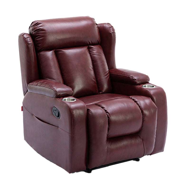 Modern Faux Leather Club Chair Recliner Massage Home Theater Recliner