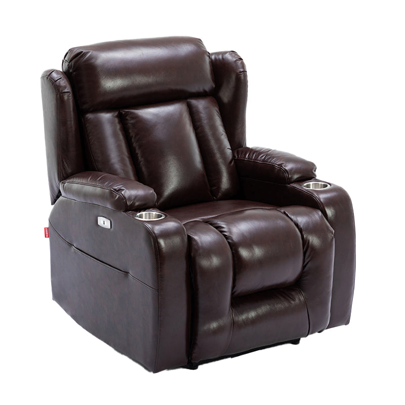 Modern Faux Leather Club Chair Recliner Massage Home Theater Recliner