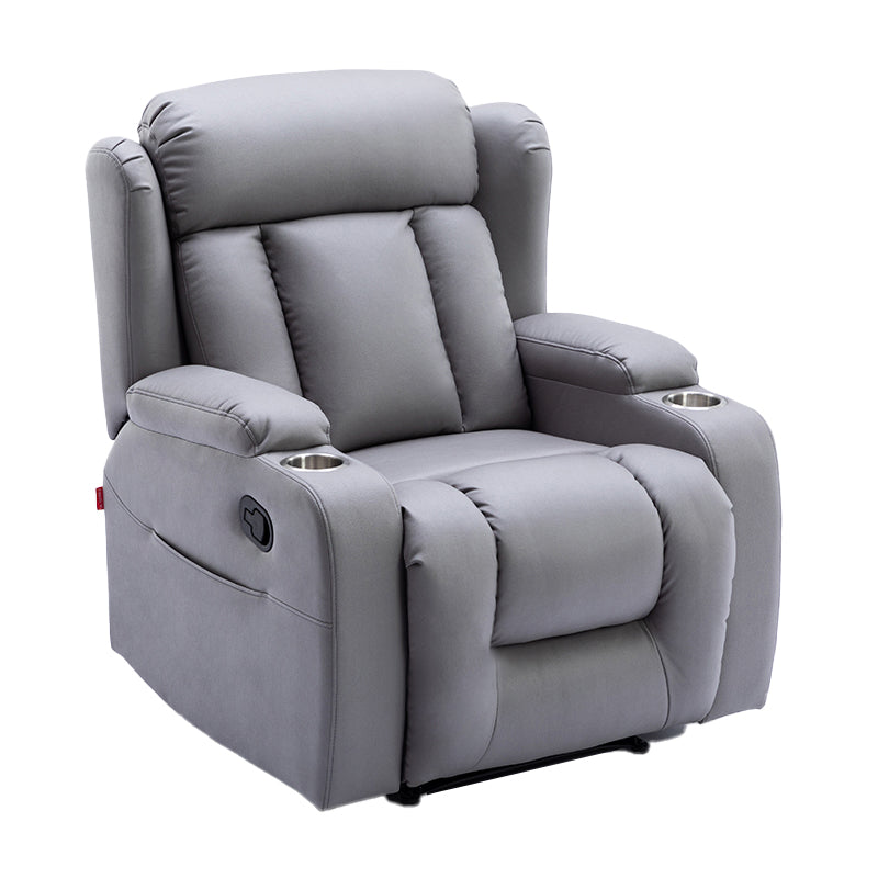 Modern Faux Leather Club Chair Recliner Massage Home Theater Recliner