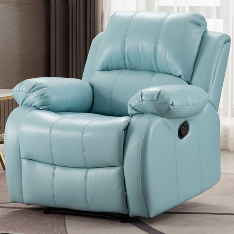 Contemporary Recliner Chair with Lumbar Metal Frame Standard Recliner