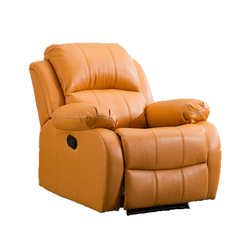 Contemporary Recliner Chair with Lumbar Metal Frame Standard Recliner