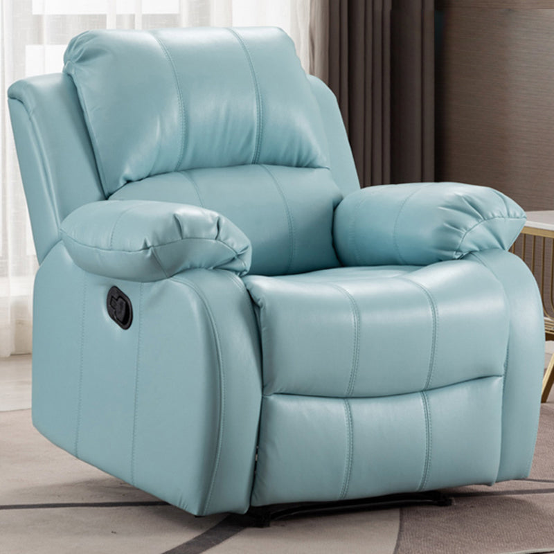 Contemporary Recliner Chair with Lumbar Metal Frame Standard Recliner