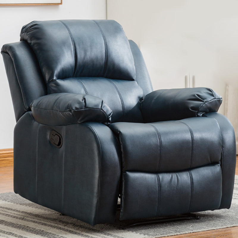 Contemporary Recliner Chair with Lumbar Metal Frame Standard Recliner