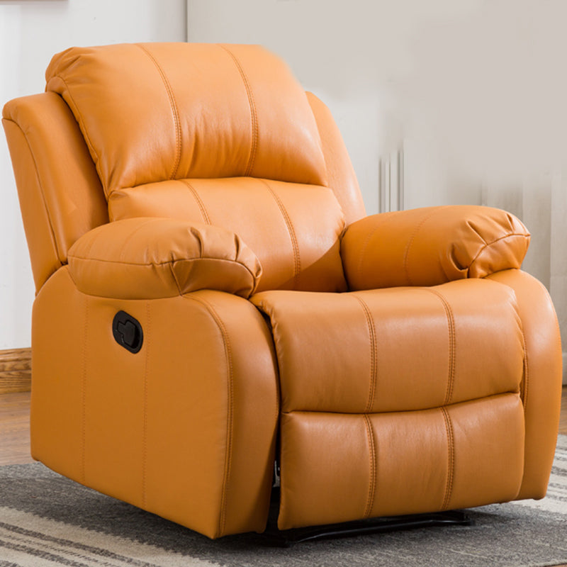 Contemporary Recliner Chair with Lumbar Metal Frame Standard Recliner