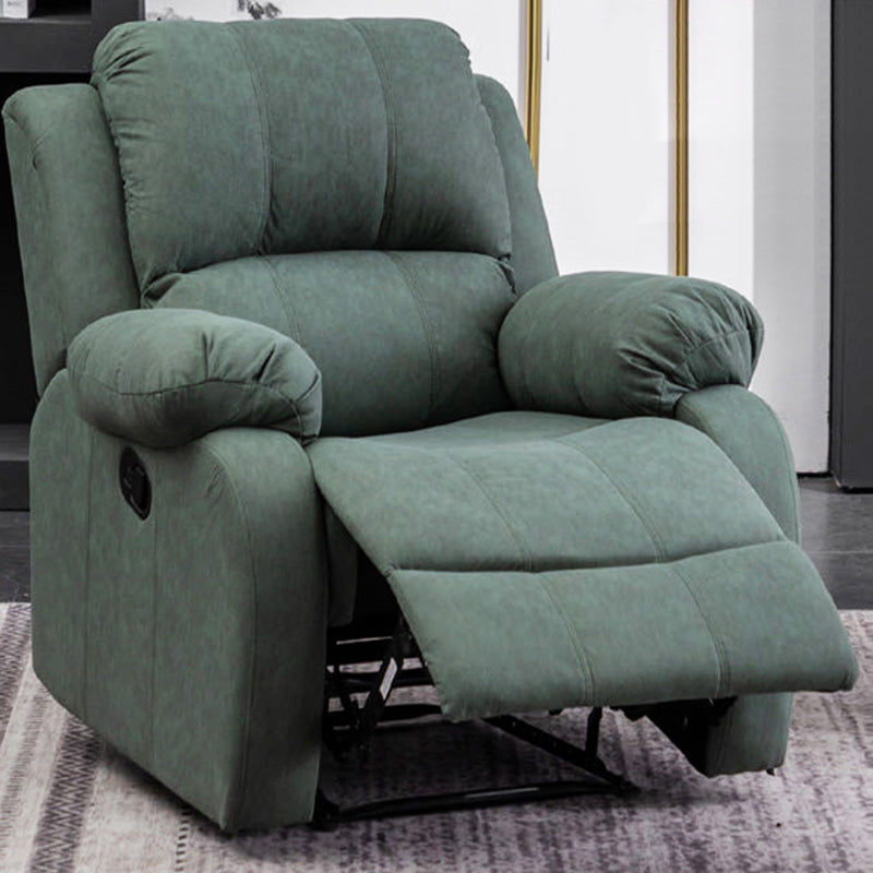 Contemporary Recliner Chair with Lumbar Metal Frame Standard Recliner