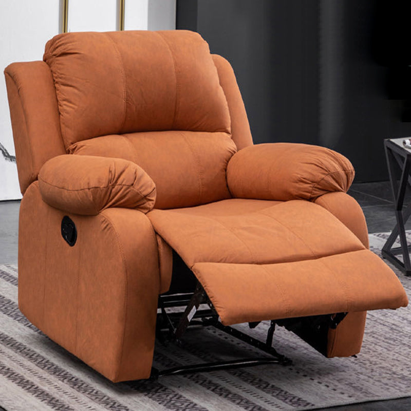 Contemporary Recliner Chair with Lumbar Metal Frame Standard Recliner