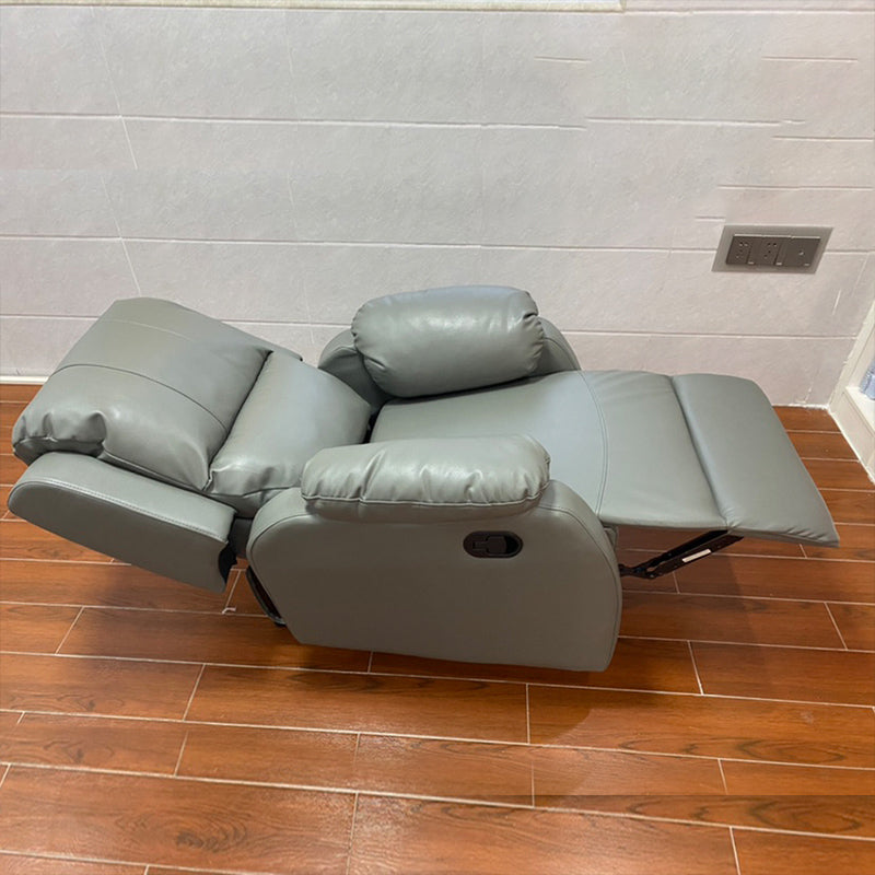 Solid Color Recliner Chair Metal Frame Standard Recliner with Independent Foot