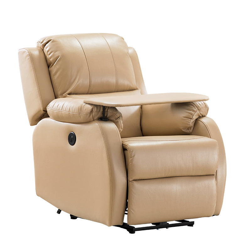 Solid Color Recliner Chair Metal Frame Standard Recliner with Independent Foot