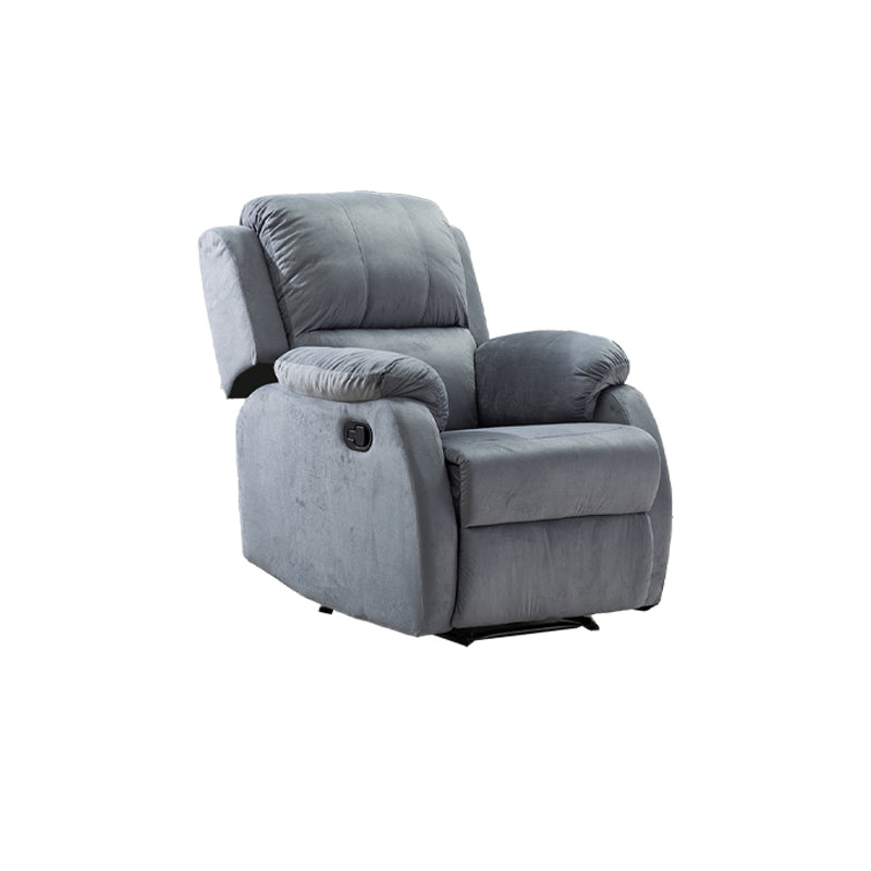 Solid Color Recliner Chair Metal Frame Standard Recliner with Independent Foot