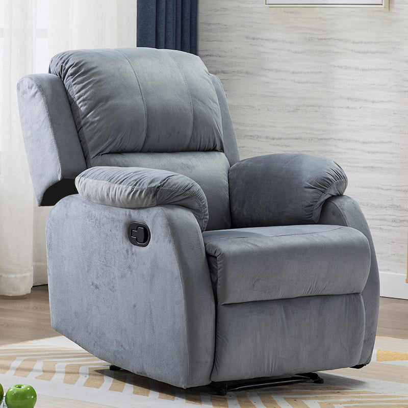 Solid Color Recliner Chair Metal Frame Standard Recliner with Independent Foot