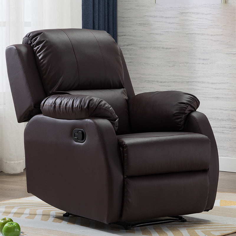 Solid Color Recliner Chair Metal Frame Standard Recliner with Independent Foot