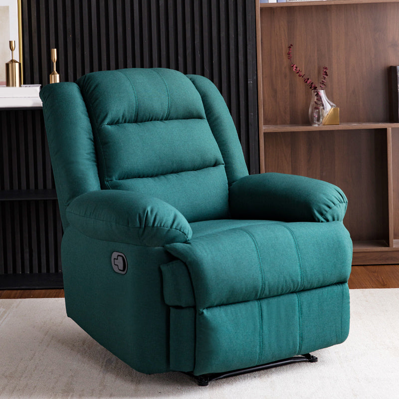 Traditional Recliner Chair Solid Color Standard Recliner with Independent Foot