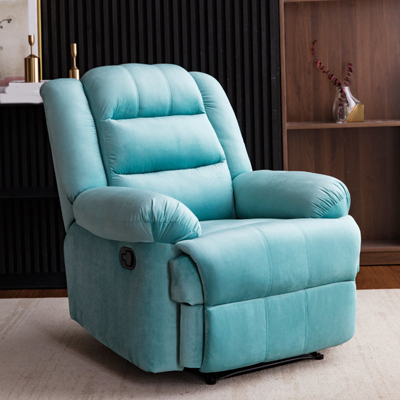 Traditional Recliner Chair Solid Color Standard Recliner with Independent Foot