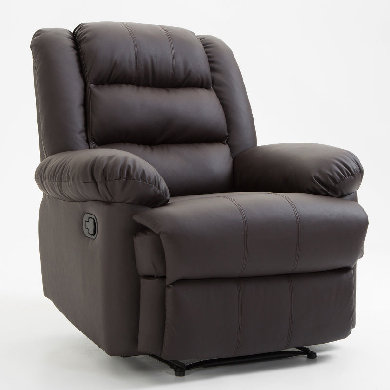 Traditional Recliner Chair Solid Color Standard Recliner with Independent Foot