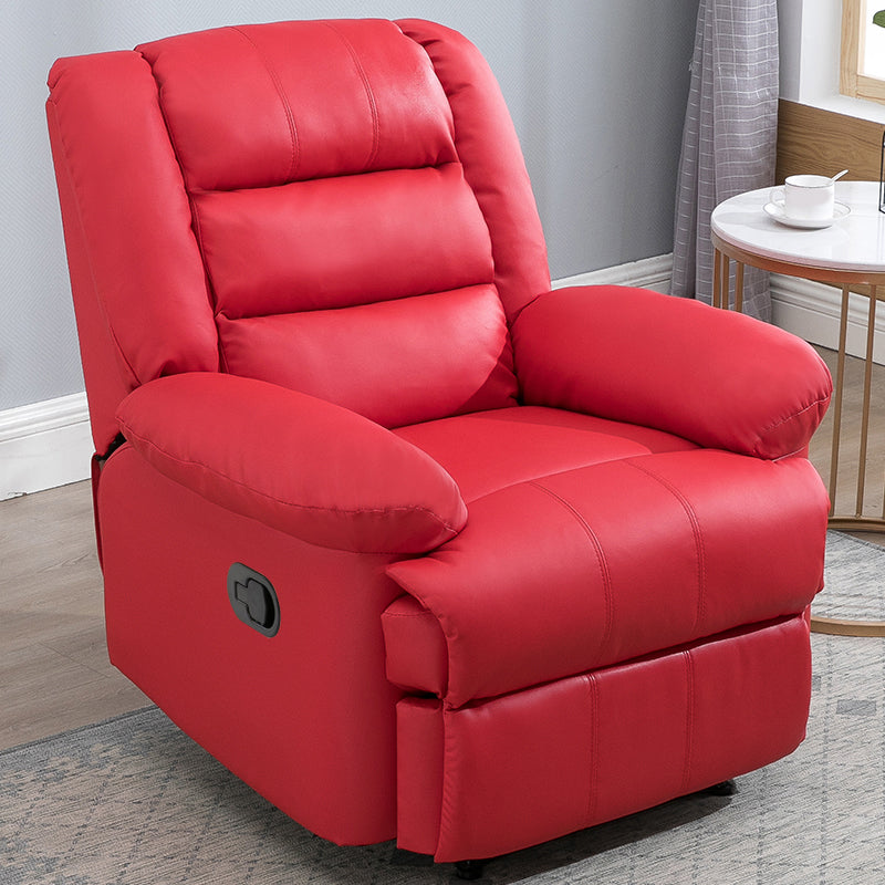 Traditional Recliner Chair Solid Color Standard Recliner with Independent Foot