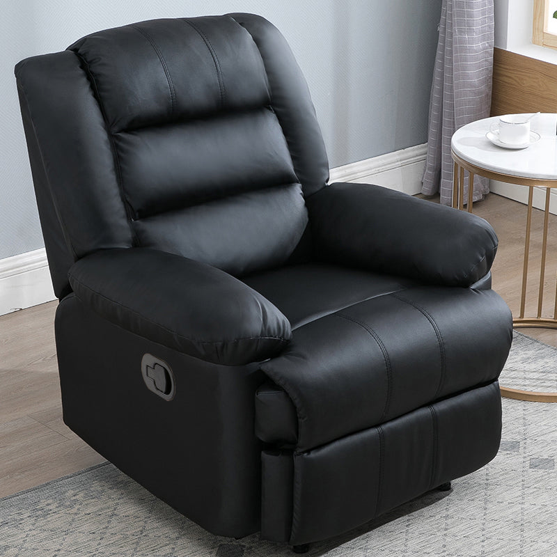 Traditional Recliner Chair Solid Color Standard Recliner with Independent Foot