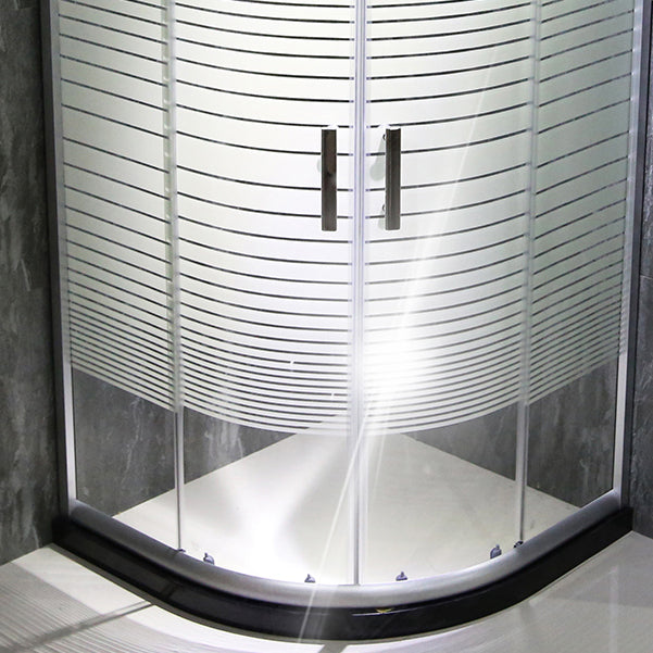 Full Frame Arc Sector Tempered Glass Shower Room Partition Screen