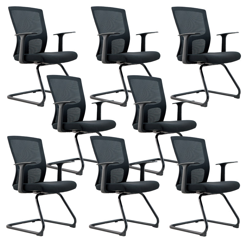 Modern Fixed Arms Office Chair No Distressing Ergonomic Desk Chair