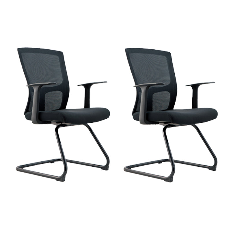 Modern Fixed Arms Office Chair No Distressing Ergonomic Desk Chair