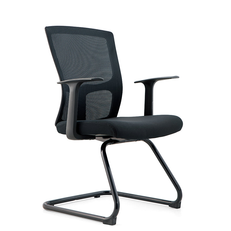 Modern Fixed Arms Office Chair No Distressing Ergonomic Desk Chair