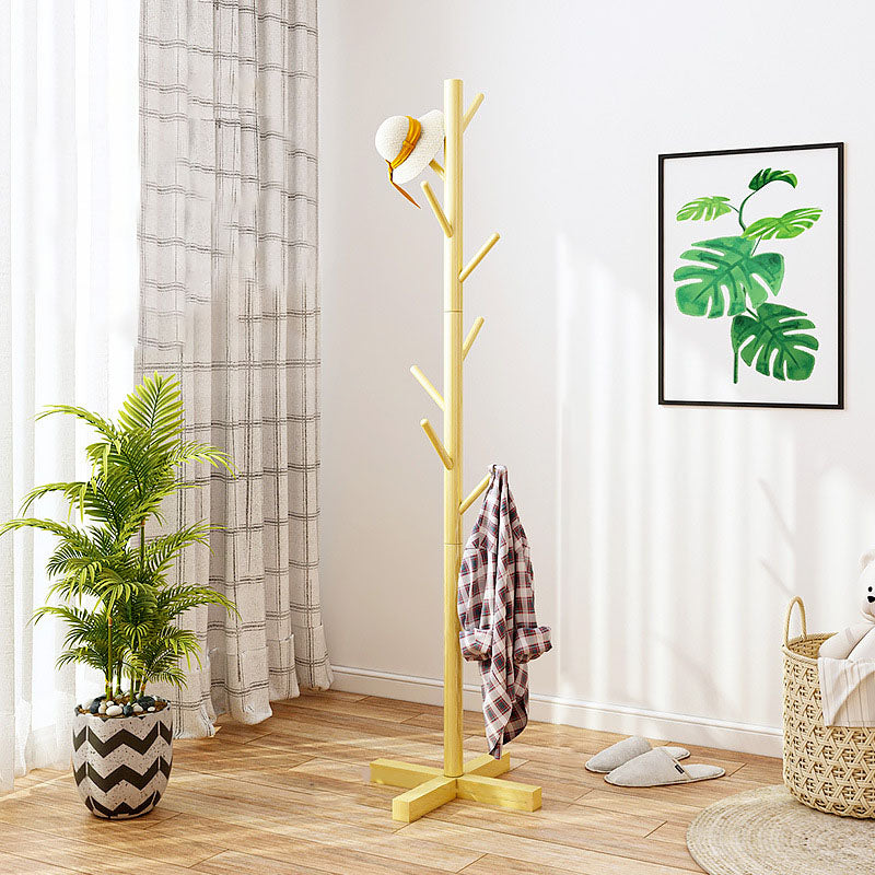 Contemporary Style Hall Stand Wooden Free Standing Hall Stand with Hook