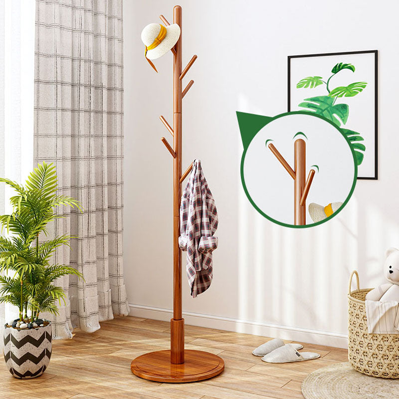 Contemporary Style Hall Stand Wooden Free Standing Hall Stand with Hook