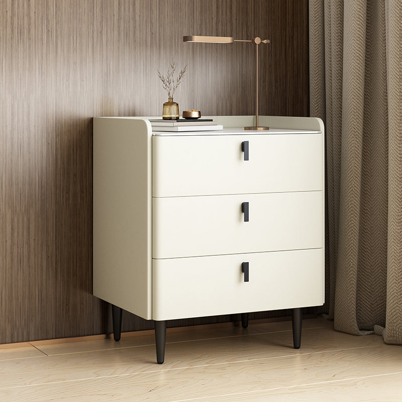 Contemporary Night Table Storage Accent Table Nightstand with 3 Drawers