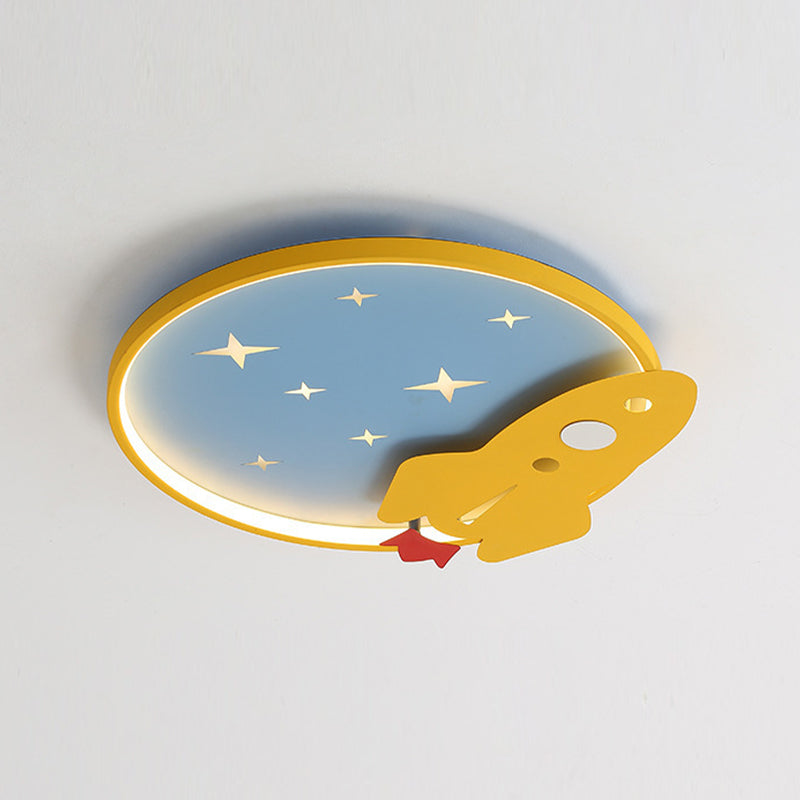 Modern Children Ceiling Mount Light LED Ceiling Light with Acrylic Shade for Kid's Room