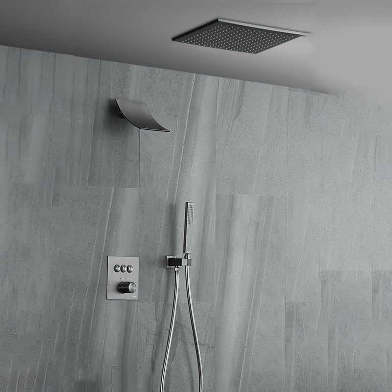 Brass Ceiling Mounted Shower System with Hand Shower Shower Combo