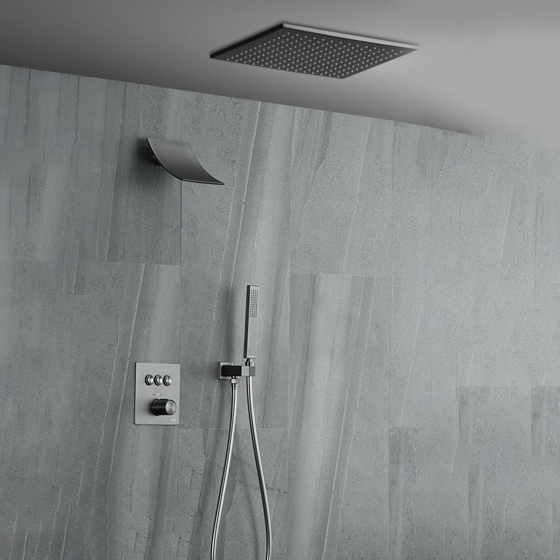 Brass Ceiling Mounted Shower System with Hand Shower Shower Combo