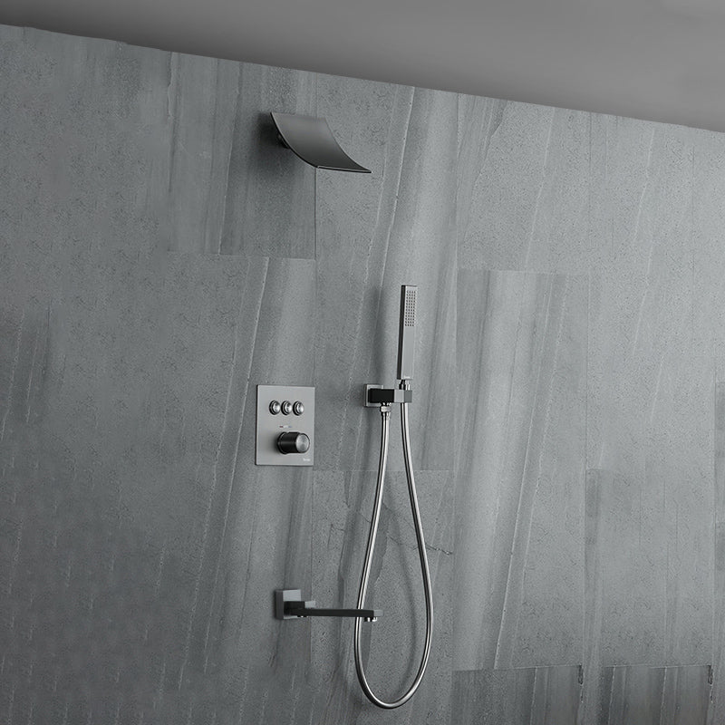 Brass Ceiling Mounted Shower System with Hand Shower Shower Combo