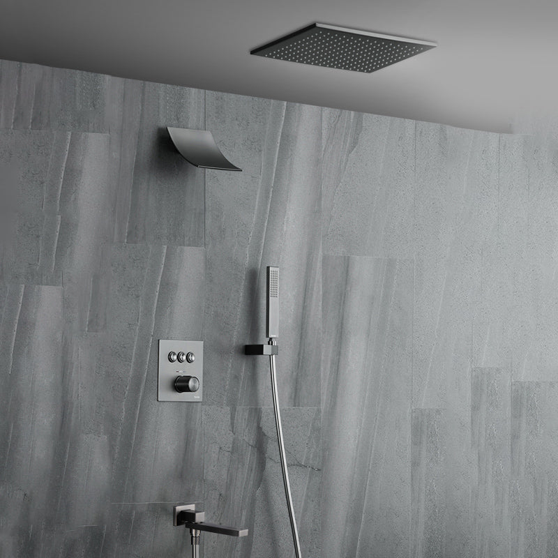 Brass Ceiling Mounted Shower System with Hand Shower Shower Combo