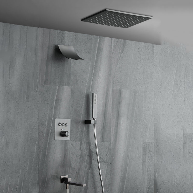 Brass Ceiling Mounted Shower System with Hand Shower Shower Combo