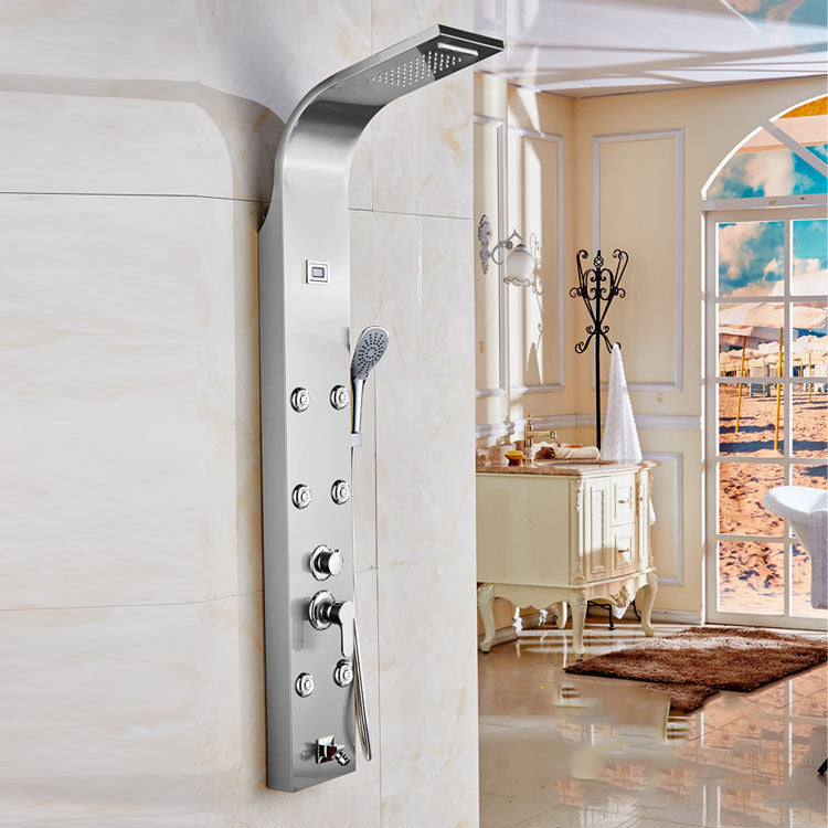 Adjustable Spray Pattern Shower System with Hand Shower Wall Mounted Shower Set