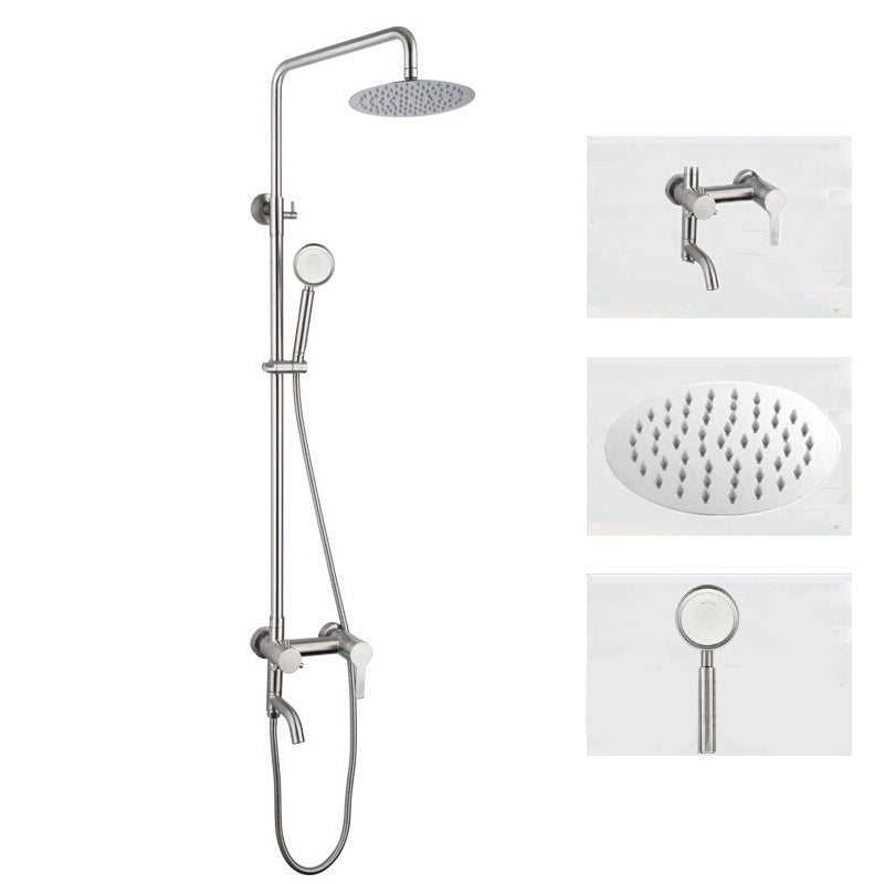 Modern Shower System Brass Temperature Control Handheld Shower Head Shower Set