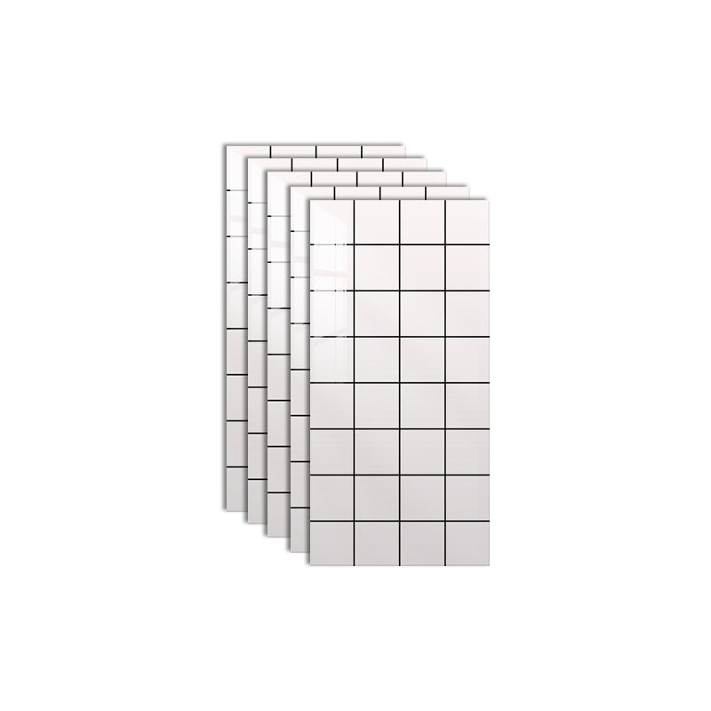 Plastic Wallpaper Contemporary Field Tile Peel and Stick Backsplash