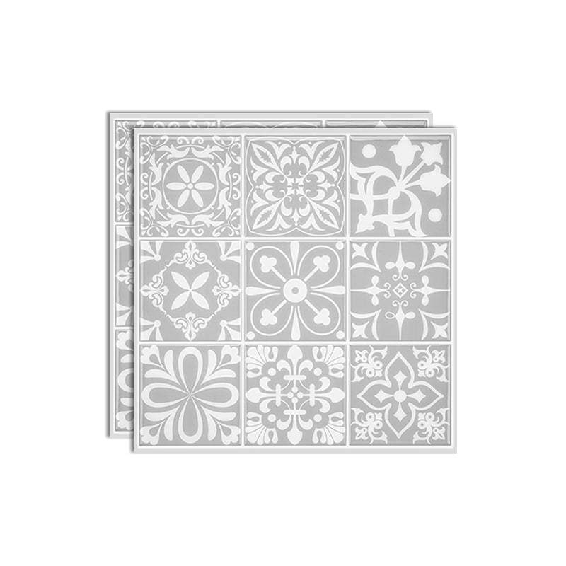 Contemporary Peel & Stick Field Tile Plastic Mosaic Tile Wallpaper