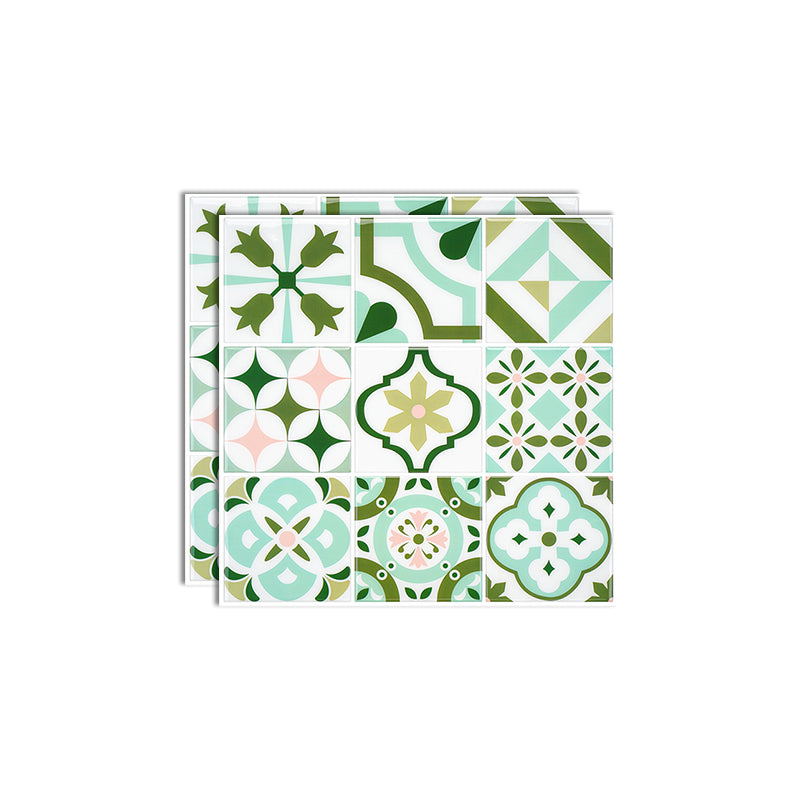 Mosaic Tile Tile-Peel & Stick Modern Plastic Tile-Peel & Stick