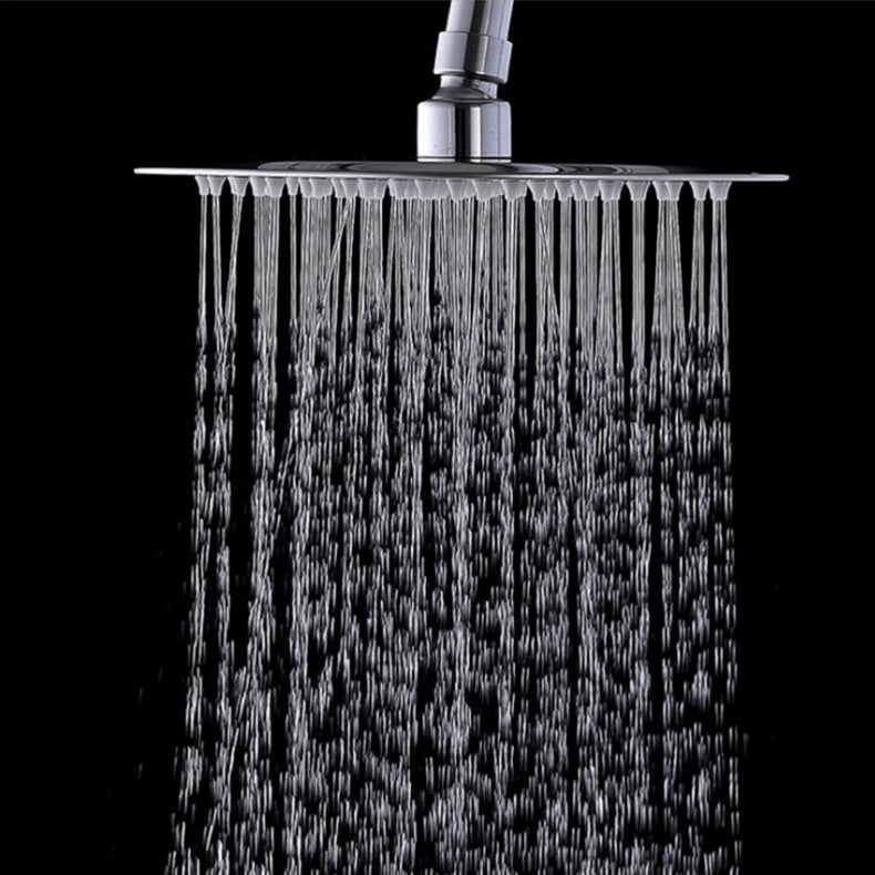 Wall-Mount Shower Head Stainless Steel Fixed Shower Head with Shower Arm