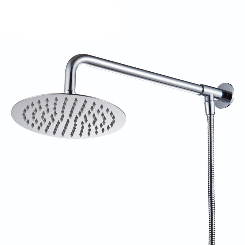 Wall-Mount Shower Head Stainless Steel Fixed Shower Head with Shower Arm