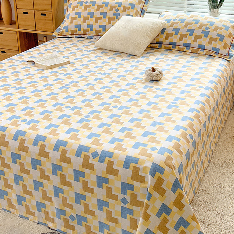 100 Cotton Bed Sheet Set Soft & Smooth Fade Resistant Bed Sheet Set